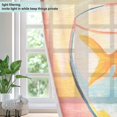 thumbnail image 4 of Yayeee Window Curtains Light Filtering 63"x52" Grommet Panel Pair Home Living Room Decor, Goldfish, 4 of 7