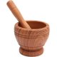 thumbnail image 1 of Juego de mortero y mortero de resina, trituradora para mezclar especias, hierbas y ajo, trituradora, cuenco de cocina, herramientas para romper, grano de madera, 1 of 5