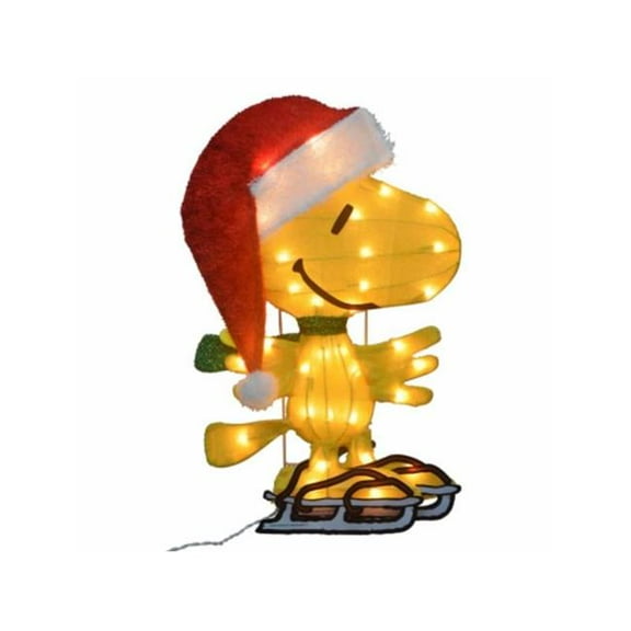Product Works 130636 20 in. Peanuts Skating Woodstock 2D Christmas Decoration