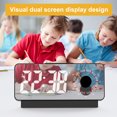 thumbnail image 3 of LCXmlly Hat Storage Hook Colorful Light Dual Alarm Clock Adjust Brightness Display Mirror Sunrise Wakeup Light Ambient Home Use, 3 of 6