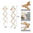 thumbnail image 3 of Mainstays Space-Saving Collapsible Bamboo Laundry Clothes Drying Rack, 3 of 14