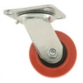 thumbnail image 2 of Titan 5003915 4 in. Swivel Polyurethane Caster, Gray & Red - 600 lbs, 2 of 2
