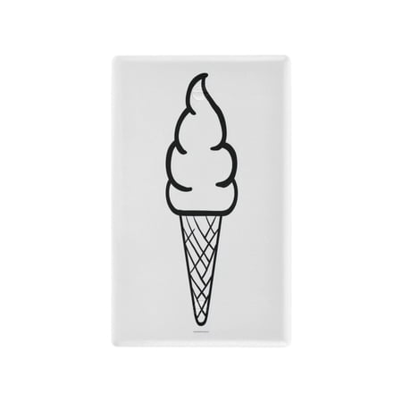 IAUYY Retardant PC Material Unused Outlet Cover Switch Plate Covers Easy DIY Installation with Screws Light Switch Cover Plate Vanilla-flavored Soft Ice Cream
