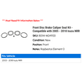 thumbnail image 2 of Front Disc Brake Caliper Seal Kit - Compatible with 2005 - 2018 Isuzu NRR 2006 2007 2008 2009 2010 2011 2012 2013 2014 2015 2016 2017, 2 of 2