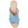 thumbnail image 5 of Journee Womens Shanni Wedge Heel Espadrille Sandals, 5 of 10