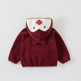 thumbnail image 4 of Cowsor Baby Kids Sherpa Jacket with Zipper, Cotton-Lined Fuzzy Outerwear Coat for Infant Toddler, 4 of 5