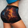 thumbnail image 5 of Yiaed Forest Cool Lion Print Women's Athletic Shorts Running Shorts Sporty Short High Waisted Elastic Workout Shorts for Yoga Gym Running & Sports -X-Large, 5 of 8