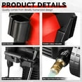 thumbnail image 6 of 2176 PSI 2.4 GPM IPX5 1800W Electric Pressure Washer Car Wash Machine with Adjustable Nozzle Spray Soap Bottle, For Yard Car Driveway Patio Deck Cleaning - Red, 6 of 6