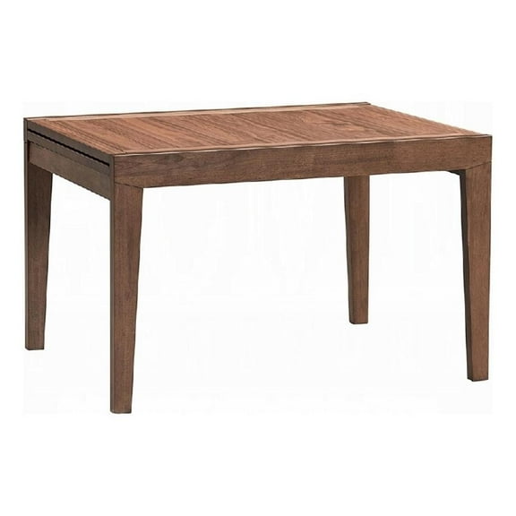 Mea Dining Table-47-94 Inch Expandable Top-Scandinavian Walnut Brown