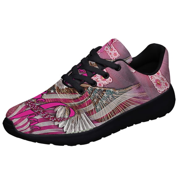 BreaStCancer Awareness Believe Shoes Sneakers for Women Men Black Size 3.5