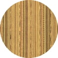 thumbnail image 1 of Ahgly Company Indoor Round Abstract Brown Modern Area Rugs, 5' Round, 1 of 4