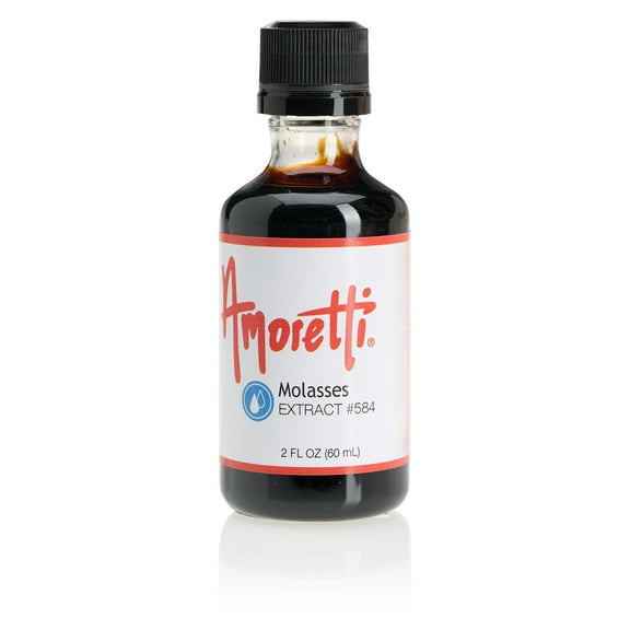Amoretti - Molasses Extract Water Soluble 2 oz - Highly Concentrated & Perfect For Pastry, Savory, Brewing, and more, Preservative Free, Vegan, Kosher Pareve, Keto Friendly