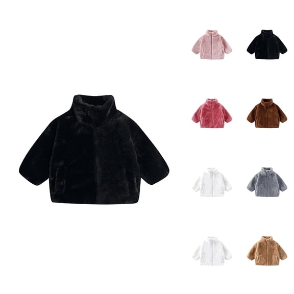 Kids Coats Girls' Outerwear Jackets & Coats Girls Winter Coat Kids Jacket Warm Double Outerwear Soft Cozy Toddler Jacket For Daily Wear And Party Outfit