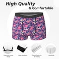 thumbnail image 2 of Men's Boxer Briefs, cool Skull flower colorful Soft Comfy Mens Underwear Boxer Briefs Breathable With Widen Waist, 2 of 7