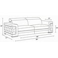 thumbnail image 2 of Modern Italian Leather 3-Seater Sofa 220×80×75cm, 2 of 10