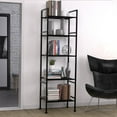 thumbnail image 2 of 5-Tier Wire Shelving Metal Rack Shelves, Standing Storage Shelf Units Flat for Laundry Bathroom Kitchen Pantry Closet Organization (Black, 16.9" L x 12.2" W x 53.4" H), 2 of 4