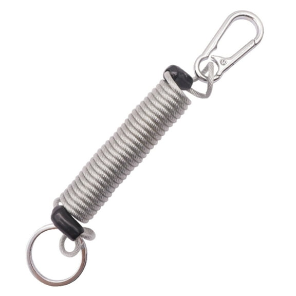 Retractable Elastics Keychains Retractable Spring Coiled Stretchy Keychains Spring Keychains, Stretchy Spirals Keyring