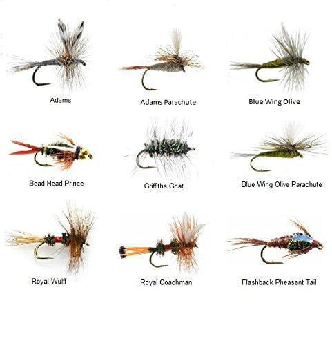 3 6 or 12x Blue Bottle Dry Trout Flies for Fly Fishing