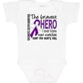 thumbnail image 3 of Inktastic Pancreatic Cancer Bravest Hero I Ever Knew 1 Boys or Girls Baby Bodysuit, 3 of 5
