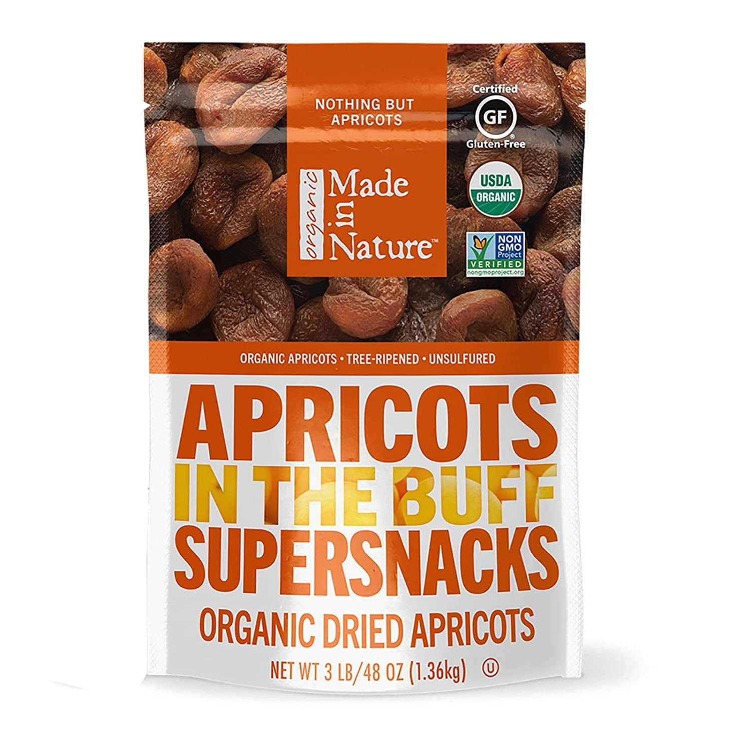 Made in Nature Organic Dried Apricots, 48 Oz (1 pack)