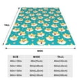 thumbnail image 3 of Salouo Cute Shiba1 Print Bed Blankets,Flannel Blanket Comfortable Air Conditioning Blanket Lightweight Blanket for Sofa Bed Travel & Couch -40"x30", 3 of 8