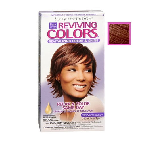 Dark And Lovely Relax And Color Same Day 393 Haircolor, Spiced Auburn