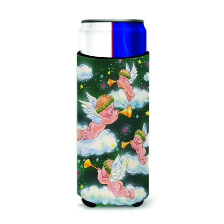 

Carolines Treasures AAH7253MUK Angels on Green Ultra Beverage Insulators for slim cans Slim Can multicolor