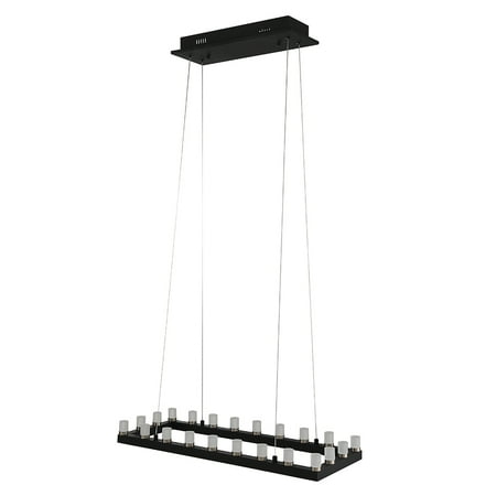 OVE Decors Gemma 22-Light integrated LED Black Pendant Light