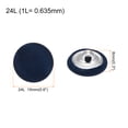 thumbnail image 2 of Unique Bargains 20Pcs  Fabric Cloth Covered Button 15mm Round Metal Sewing Buttons for Suits Blouses Sweaters, Navy Blue, 2 of 5