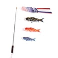 thumbnail image 3 of 4 piezas Windsock Bandera de japonesa con un poste, Bandera colgante Decoraciones de para jardín al Patio shamjiam Bandera colgante, 3 of 8