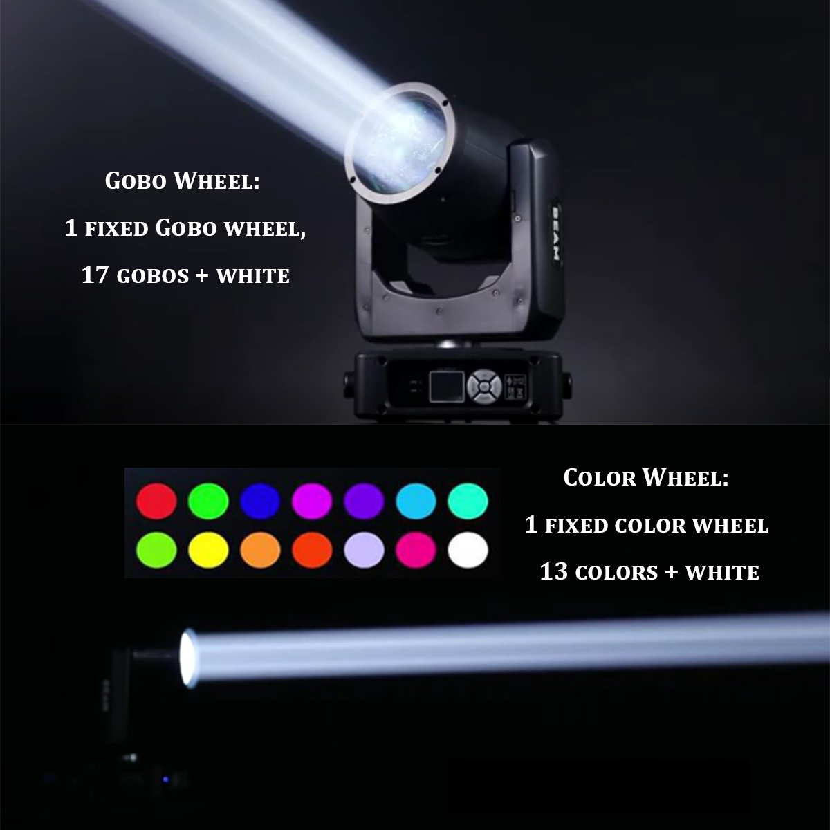 1Pcs Mini Beam 230W 7R Moving Head Stage Light Rainbow Led Spot Dmx Dj Bar Party Wedding Christmas