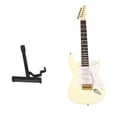 thumbnail image 2 of Mini Modelo De Guitarra Para Casa De Muñecas, Modelo De Bajo Eléctrico De 18 Cm/7 Pulgadas, 6 Cuerdas Con Soporte Para Casa De Muñecas, 2 of 7