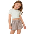 thumbnail image 5 of LWNYDPLSD Girls Shorts Elastic Waist Shorts for Kids Summer Lightweight Breathable Sports Shorts Teens Girls Boys Trendy Outdoor Clothes, 5 of 8