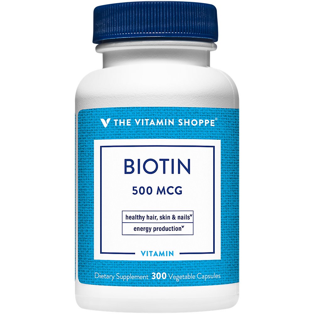 The Vitamin Shoppe Biotin 500MCG, Nutrient Metabolism Support for