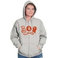 thumbnail image 3 of Boo Cute Witch Ghost Halloween Womens Plus Size Graphic Zipper Hoodie Brisco Brands 5X, 3 of 5