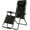 Black, variant on Zero Gravity Outdoor Portable Folding Camping Lawn Deck Patio Pool Recliner Lounge Chair for Adults, Adjustable Headrest, Black