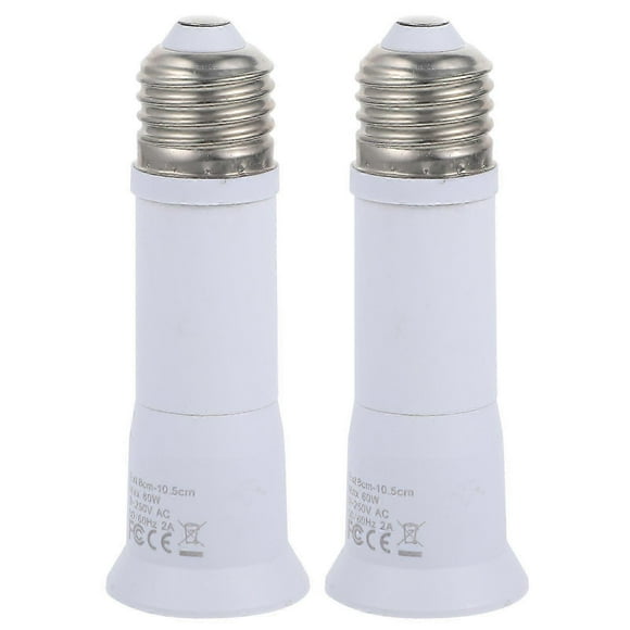 2pcs Bulb Socket Extender Telescopic Light Bulb Extension Socket E27 Socket