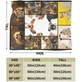 thumbnail image 6 of Custom Blanket Personalised Blanket with Photos Text.Custom Blanket with 1-9 Photo Collages.Flannel Blankets for Family Birthday Wedding Gift Fits Couch Sofa Bedroom Living Room-100cmX125cm, 6 of 6