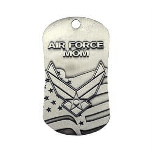 Air Force Mom Antique Finish Dog Tag Necklace-Isaiah 40:31 (4 Pack) by Shields of Strength