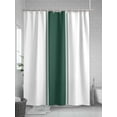 thumbnail image 5 of Shower Curtain Green Stripe Bathroom Curtains with Hooks, Waterproof Fabric Farmhouse Bath Shower Curtains Set for Bathroom Bathtubs Decor 72x72 Inch, 5 of 8