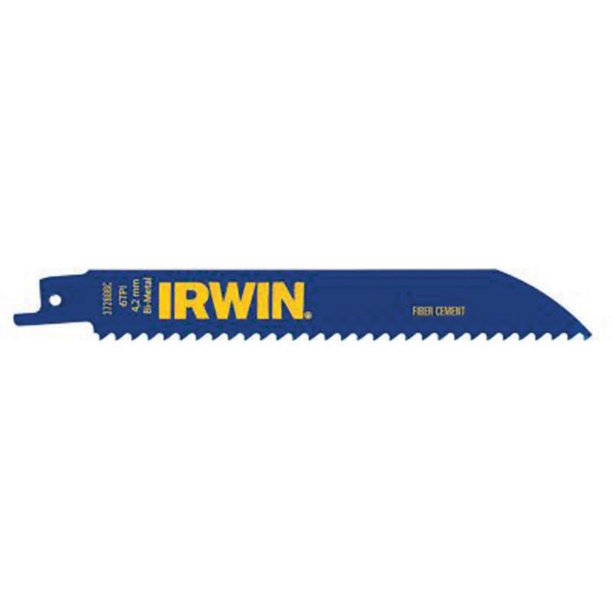 Irwin 372606P5 6" 6 TPI Metal and Wood Cutting Reciprocating Saw Blades