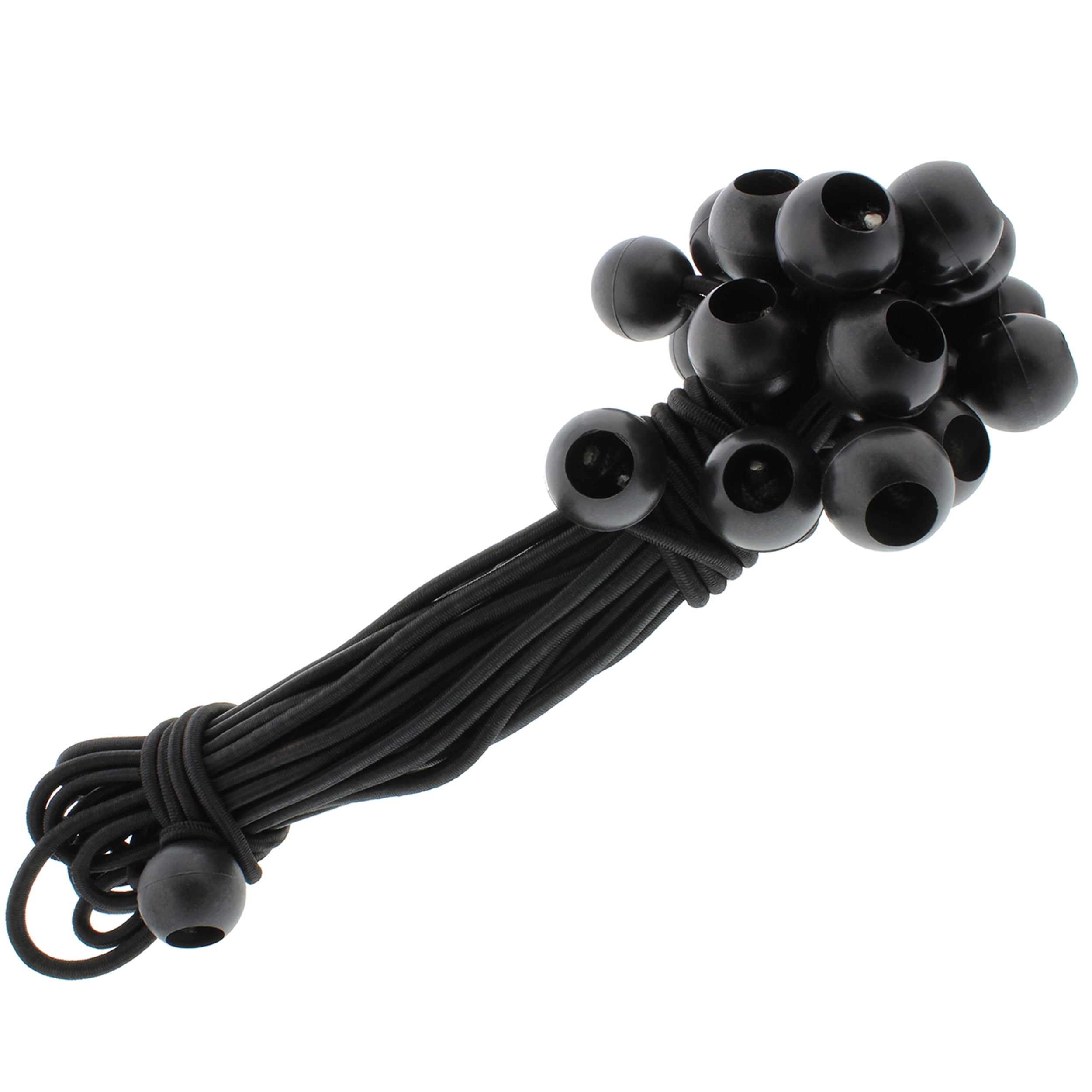 ABN 11” Inch Ball Bungee 25Pack of Black Bungee Tie Down Cords w