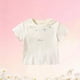 thumbnail image 4 of Blusas y camisas de manga corta con cuello redondo para niña, camiseta de verano con estampado de lazo, manga corta, top holgado y dulce de media manga para bebé, top de algodón para niña, 4 of 9