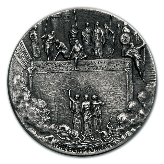 2020 2 oz Silver Coin - Biblical Series (The Fiery Furnace)