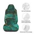 thumbnail image 4 of Wukai Green Gold Glitter Full Set Car Seat Covers with Soft Padding Universal Auto Front Seats Protector and Cushion Mat, 4 of 5