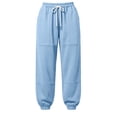 thumbnail image 4 of Maean Jogger for Womens Elastic Waist Wide Leg Sweatpant Drawstring Loose Sports Pants with Pockets, 4 of 6