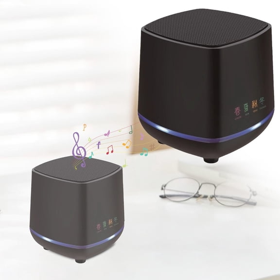 USB Computer Speaker For Desktop pc, Plug Play Stereo with Rich Bass, Loud Volume Control for Laptop Desktop, Compact 3" Travel Ready Speaker