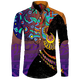 thumbnail image 4 of Camisas de manga larga con botones y estampado 3D de estilo étnico africano para hombres y mujeres, camisetas Dashiki folclóricas personalizadas, ropa vintage para parejas, 4 of 5