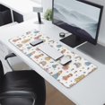 thumbnail image 2 of Long Mouse Pads for Desk,White Princess Castle Pattern Desk Mats on Top Of Desks, Desk Mouse Pad Extra Large with 3mm Non-Slip Base and Stitched Edge for Gaming,Office,Work,Home 31.5"x11.8", 2 of 6