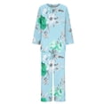 thumbnail image 5 of SnZhen Two Piece Sets for Women Women's Casual Printed Long Sleeved Round Neck Top With Pants Set, 5 of 5